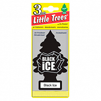 Ароматизатор "Ёлочка Черный лед" CAR-FRESHNER 10155 блок 24/144шт